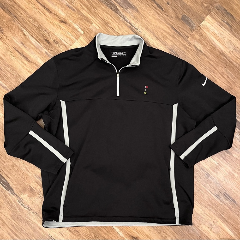 Nike Golf Therma-Fit Track Jacket, Men's Size Medium polyester gray type Vintage Second Hand